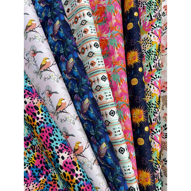 MIX 3 ,   Lona Oxford   8 diseños de 70x50 cm