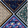 Nuevo Pack   Bandanas 4  / TERCIOPELO 32 diseños-