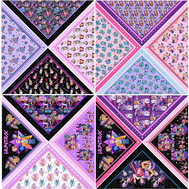 TELA LYCRA FRIA k-pop Bandana infantil 