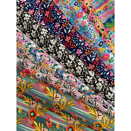 NUEVO FLORAL 5,   Lona Oxford   8 diseños  70x50 cm 