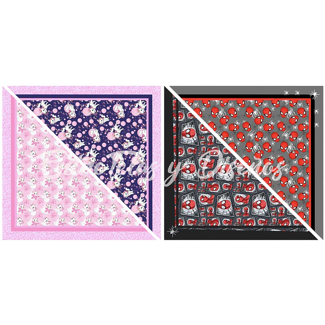 Pack Bandana INFANTIL 1 FRANELA FANTASIA