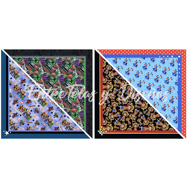 Pack Bandana INFANTIL 1 FRANELA FANTASIA