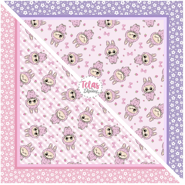 Pack Bandana INFANTIL 2- FRANELA FANTASIA