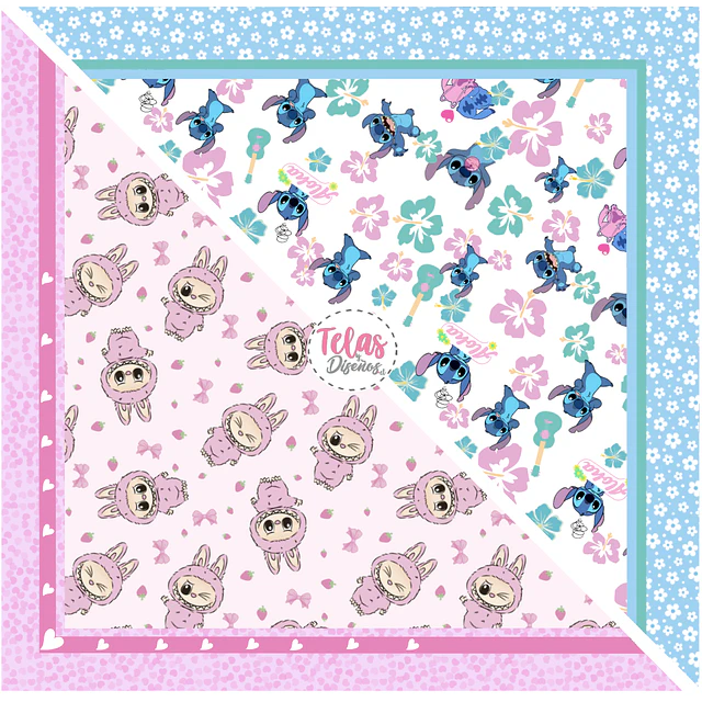 Pack Bandana INFANTIL 2- FRANELA FANTASIA