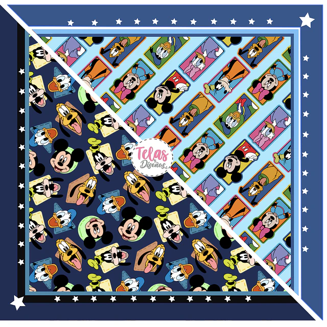 Pack Bandana INFANTIL 2- FRANELA FANTASIA