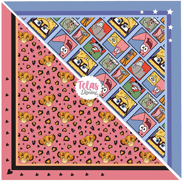 Pack Bandana INFANTIL 2- FRANELA FANTASIA