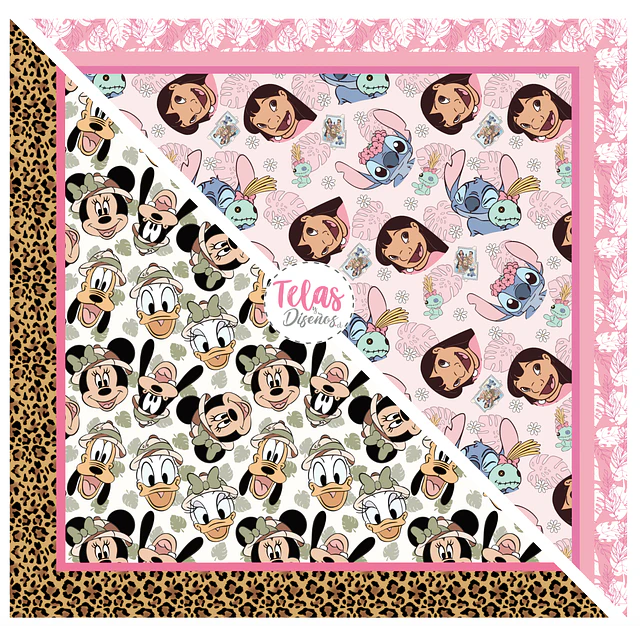 Pack Bandana INFANTIL 2- FRANELA FANTASIA