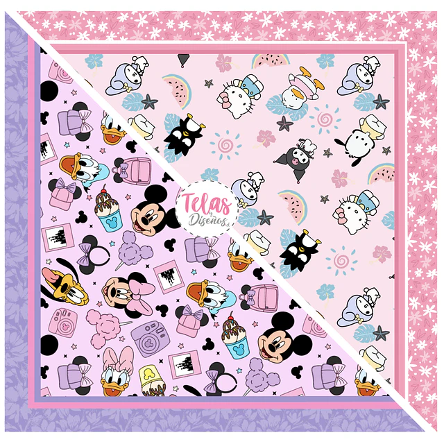 Pack Bandana INFANTIL 2- FRANELA FANTASIA