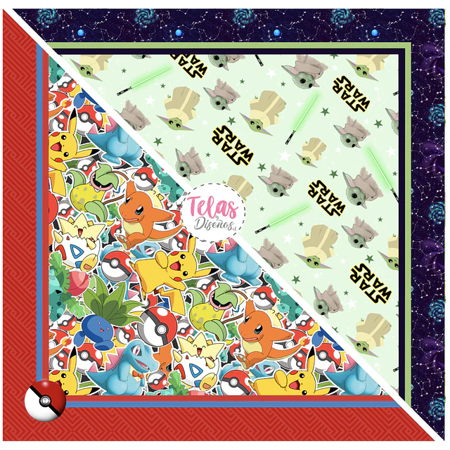 Pack Bandana INFANTIL 2- FRANELA FANTASIA