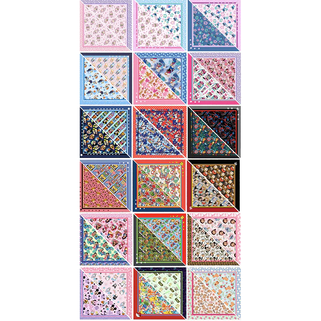 Pack Bandana INFANTIL 2- FRANELA FANTASIA