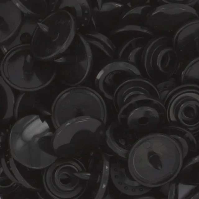 Broches Snap x 1000 unidades NEGROS