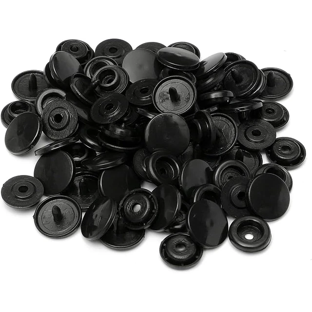 Broches Snap x 1000 unidades NEGROS