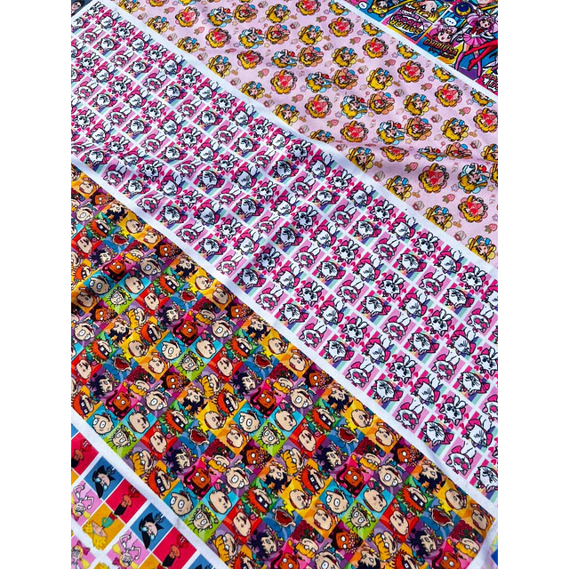  CARICATURAS 5   ( Pack Scrunchies 55 diseños)