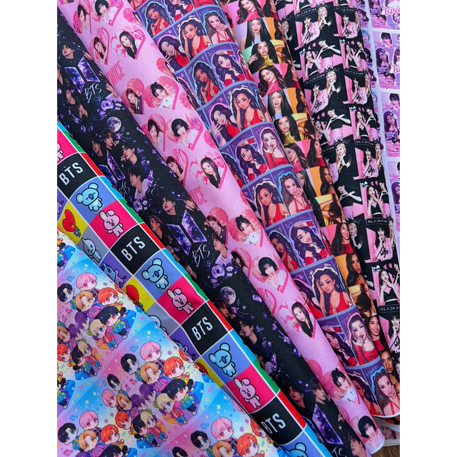 POP COREANO   Lycra Dupont    8 diseños 70x50 cm 