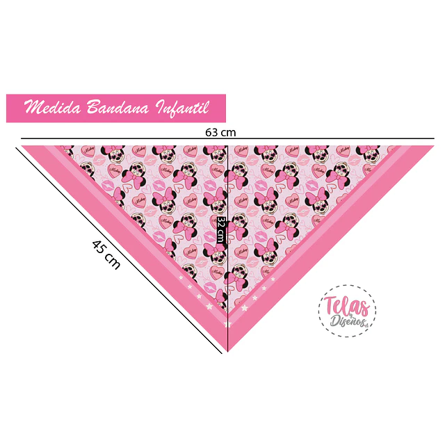 PREVENTA Pack Bandana INFANTIL 3 TERCIOPELO 