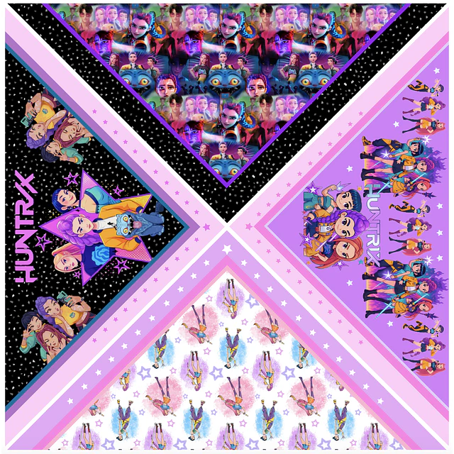 TELA FRANELA POLI ALGODON  kpop Bandana infantil 