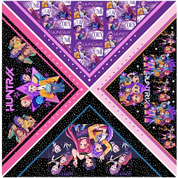 TELA FRANELA POLI ALGODON  kpop Bandana infantil 