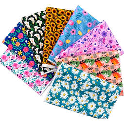 FLORAL 2 ,   Lona Oxford   8 diseños  70x50 cm 