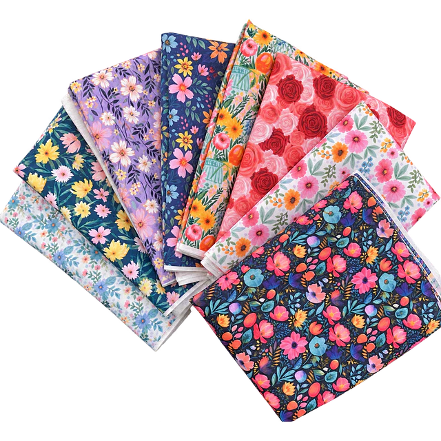 FLORAL 1  ,   Lona Oxford   8 diseños  70x50 cm 