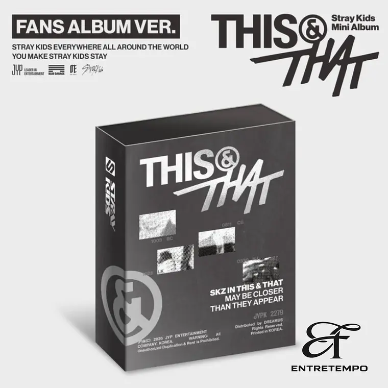 [PRE-VENTA] STRAY KIDS - THIS & THAT (FANS ALBUMS VER.) 1