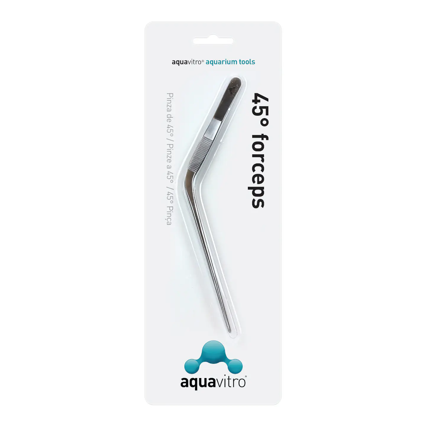 Aquavitro Pinça Curva 45° 19cm 1