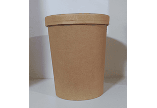 Pote Soup Cup 32 oz con Tapa (960 cc) (25 unidades)