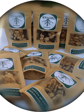 Pack de 10  Snack de Frutos secos 60 gramos 