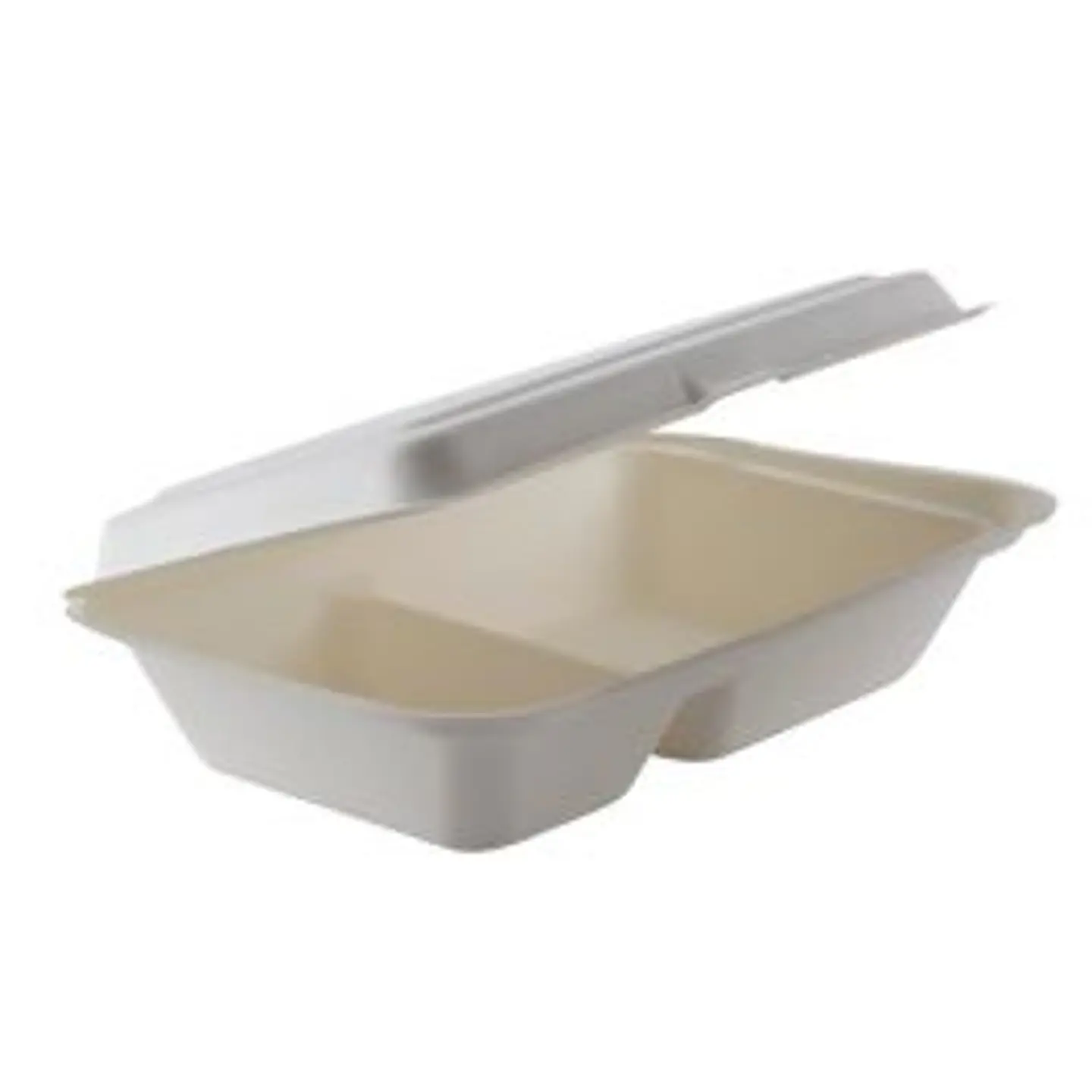 Pack de 25 Envases Almuerzo con división compostables 2