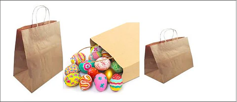 Pack de 20 Bolsas Kraft con asas 32 de Alto 26 de Ancho 14 de Fuelle