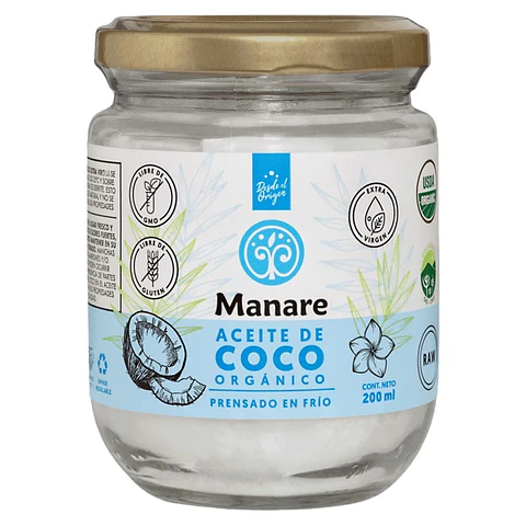 Aceite de coco orgánico 200 cc