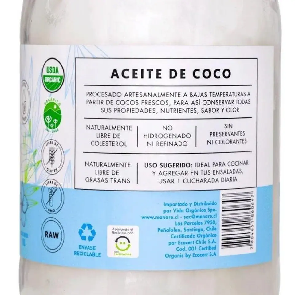 Aceite de coco orgánico 200 cc 2