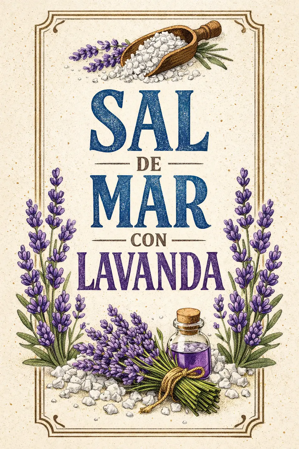 Sal de mar esencia de Lavanda de 200 gramos 3