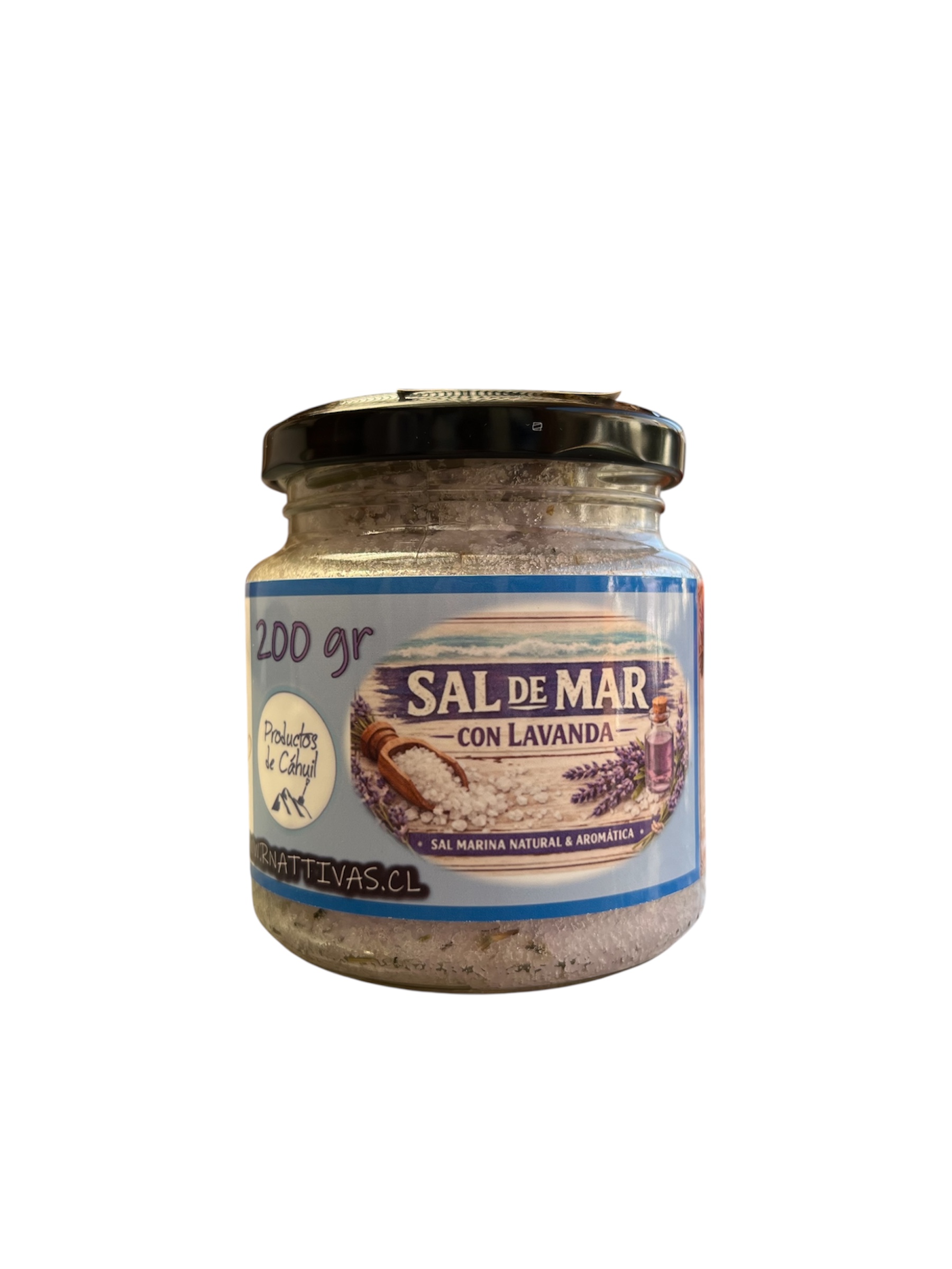 Sal de mar esencia de Lavanda de 200 gramos