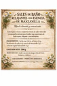 Sal de mar esencia de Manzanilla de 200 gramos - Miniatura 2