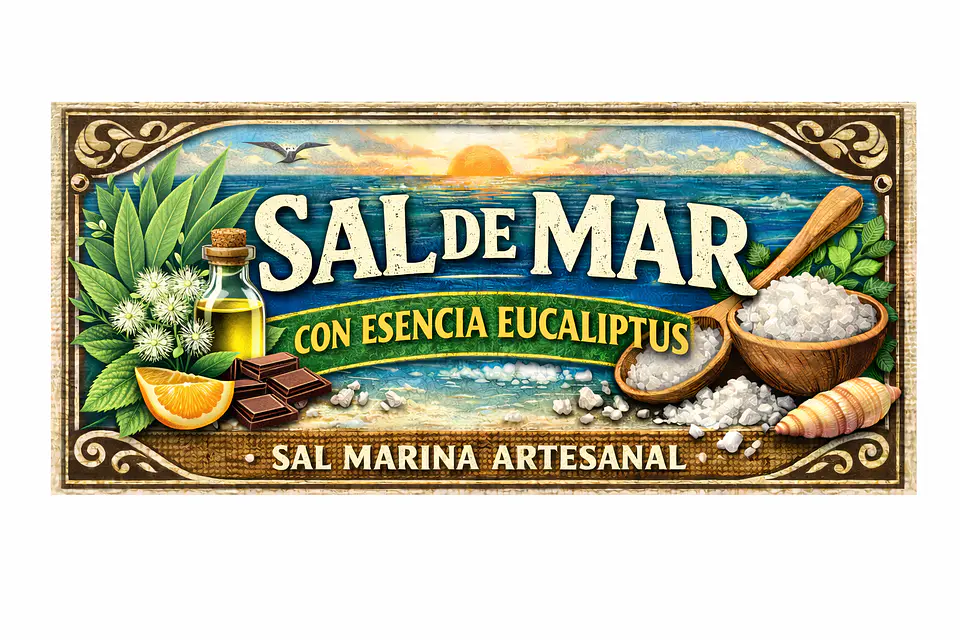 Sal de mar esencia de Eucalipto de 200 gramos 2
