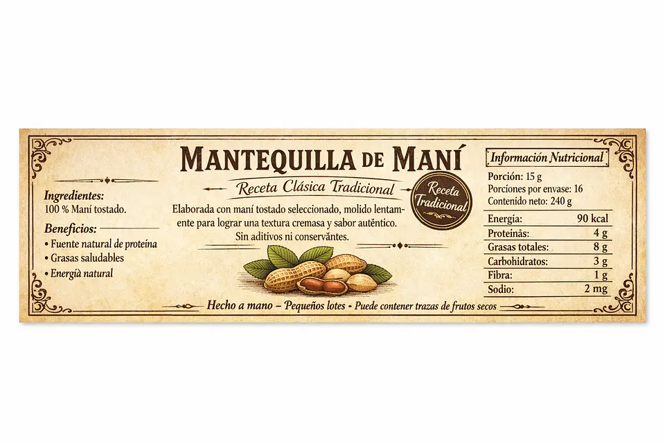 Mantequilla de Maní Natural 240 Gramos 3