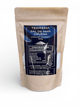 Sal de Mar Gruesa Gourmet Terrena de 500 gramos