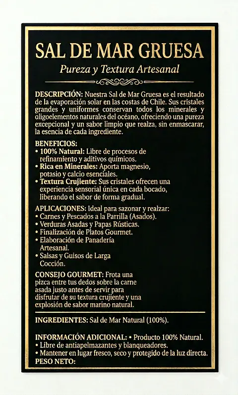 Sal de Mar Gourmet Terrena de 200 gramos