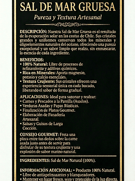 Sal de Mar Gourmet Terrena de 200 gramos