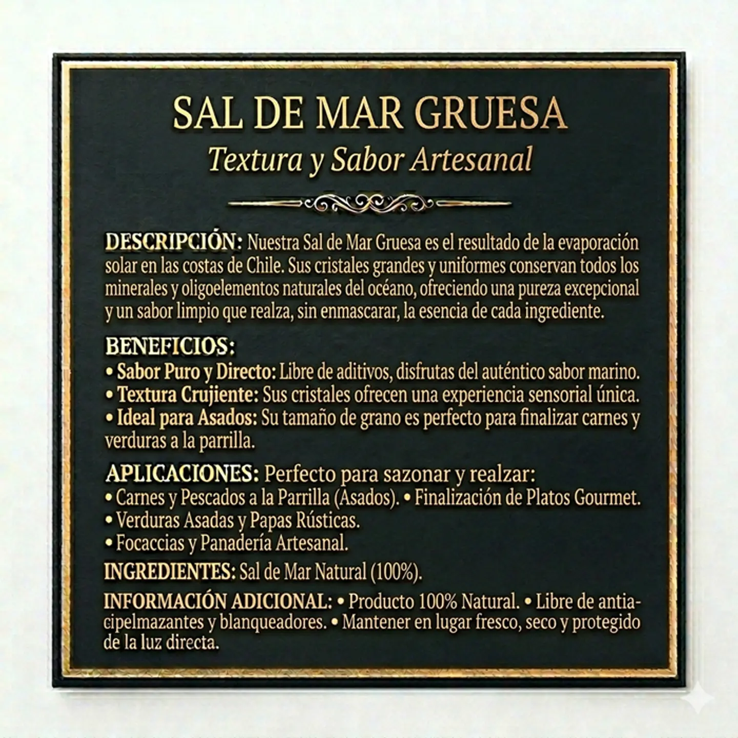 Sal de Mar Gruesa Gourmet Terrena de 500 gramos 2