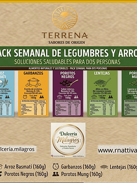 Pack Semanal 5 variedades (Arroz y Legumbres )
