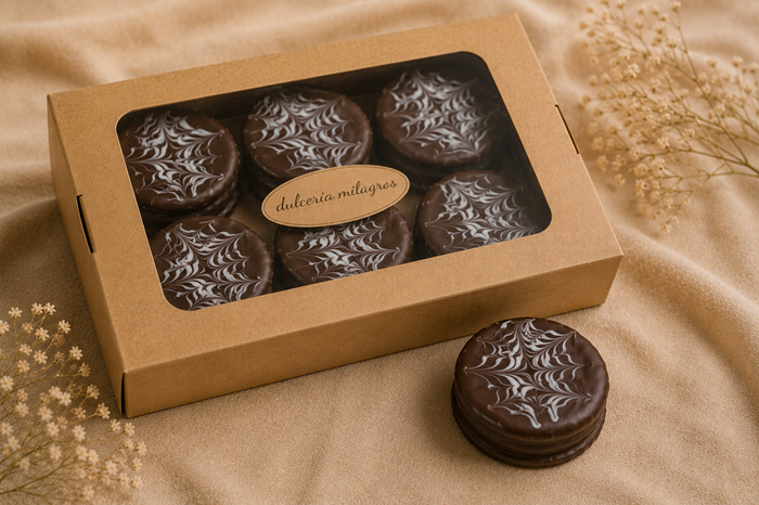 Box Dulces Alfajor de chocolate 6 unidades