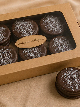 Box Dulces Alfajor de chocolate 6 unidades