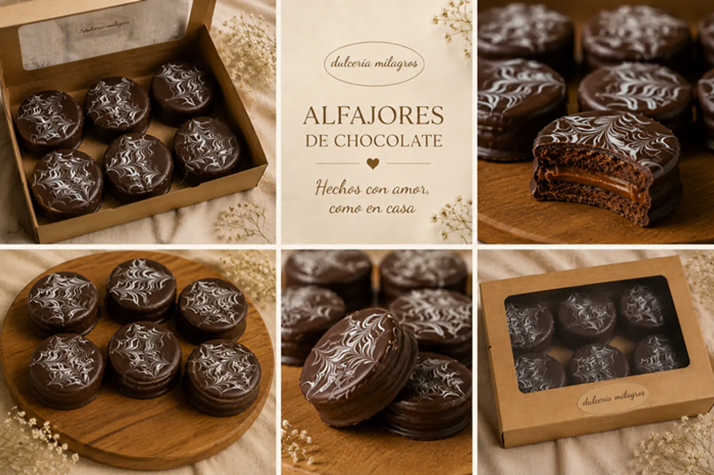 Box Dulces Alfajor de chocolate 6 unidades 2