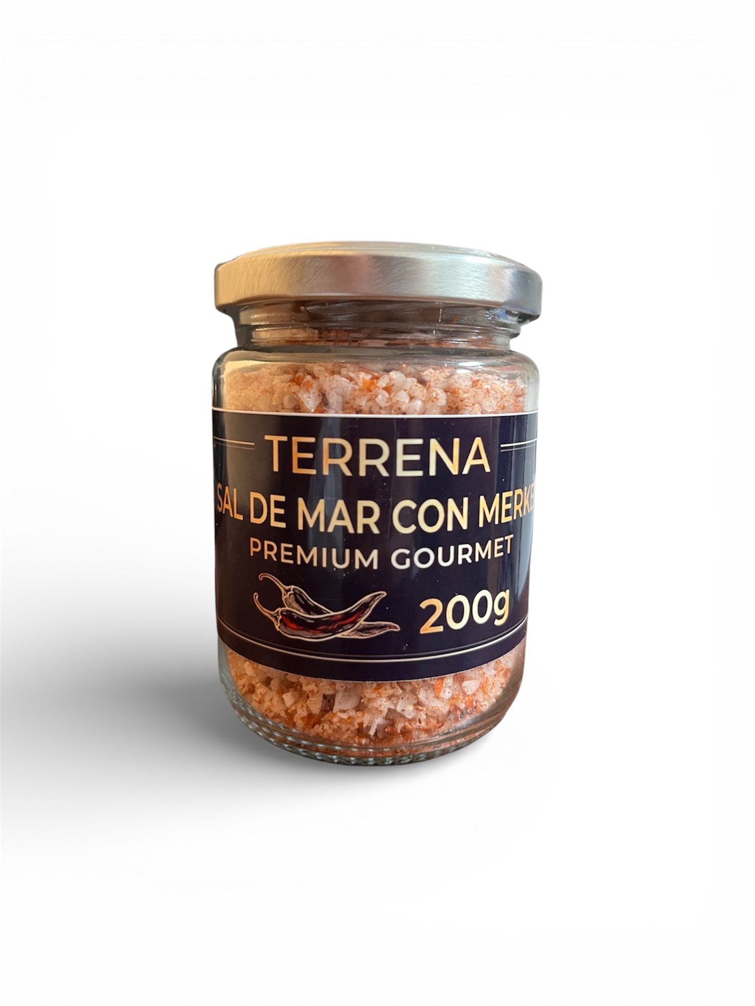 Sal de Mar Gourmet con merkén ahumado de 200 gramos