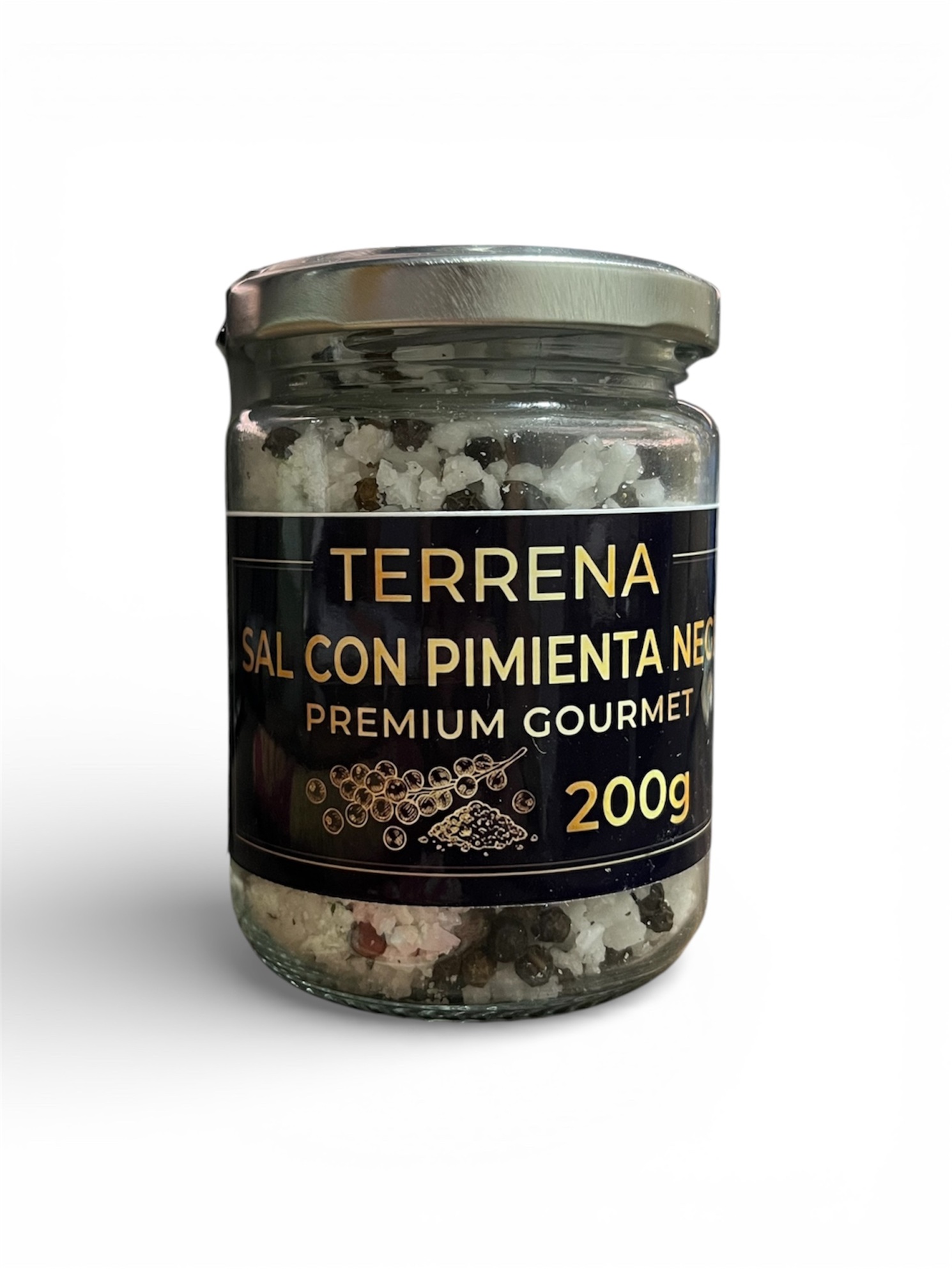 Sal de Mar Gourmet con pimienta negra de 200 gramos