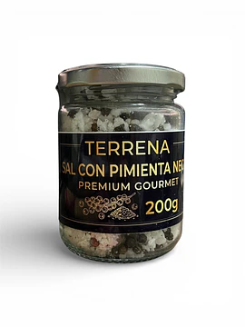 Sal de Mar Gourmet con pimienta negra de 200 gramos