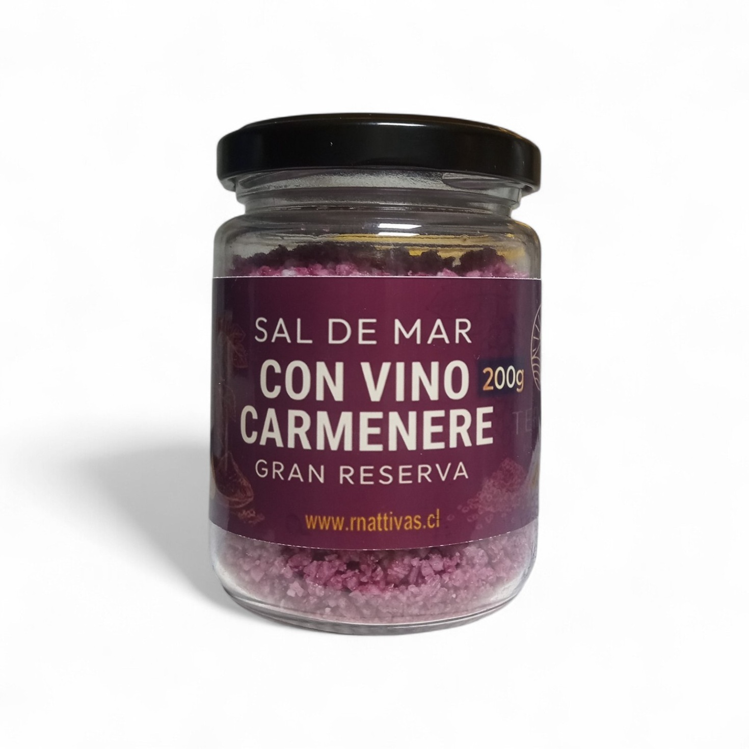 Sal de Mar Gourmet con vino carmenere de 200 gramos