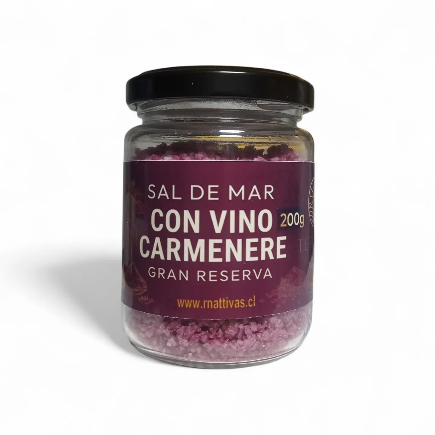 Sal de Mar Gourmet con vino carmenere de 200 gramos 1