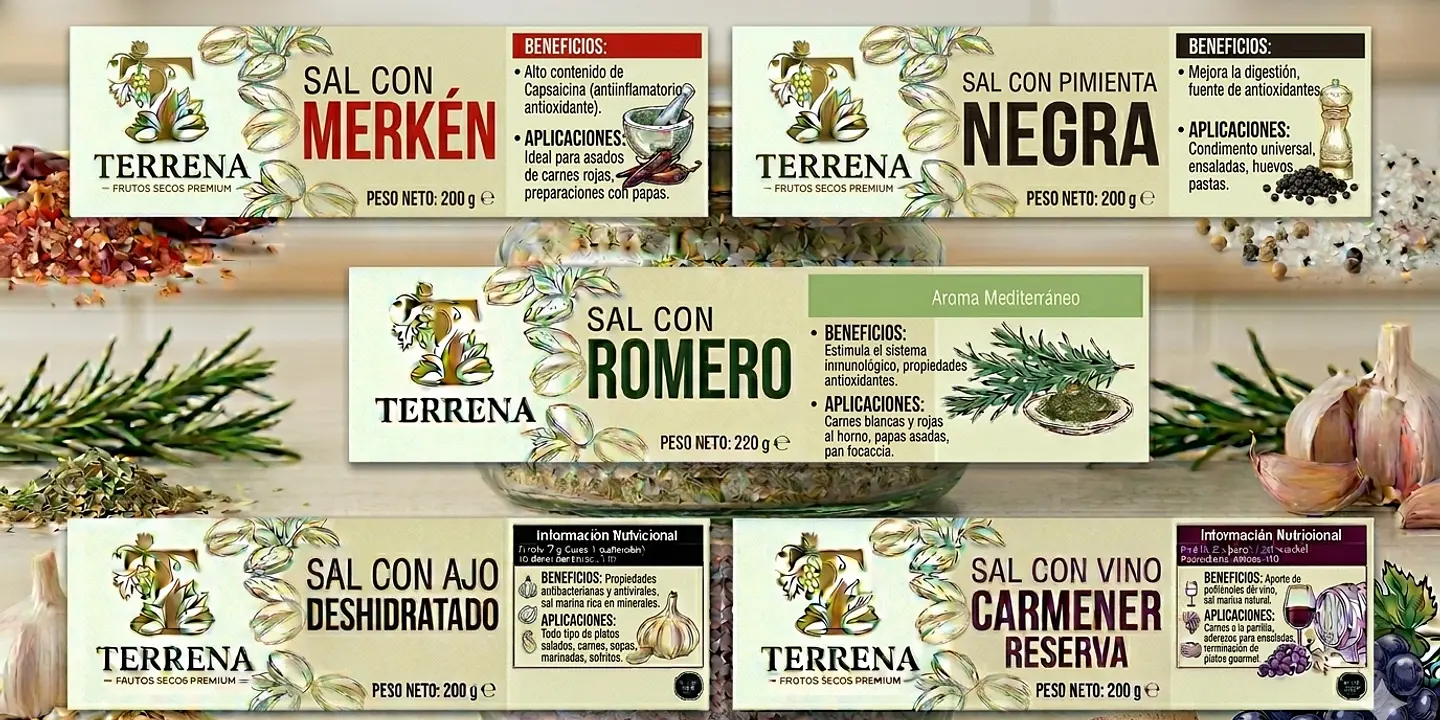 Aderezos, sal con aromas y cremas de ají